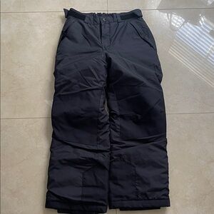 Kids Black Snow Pants